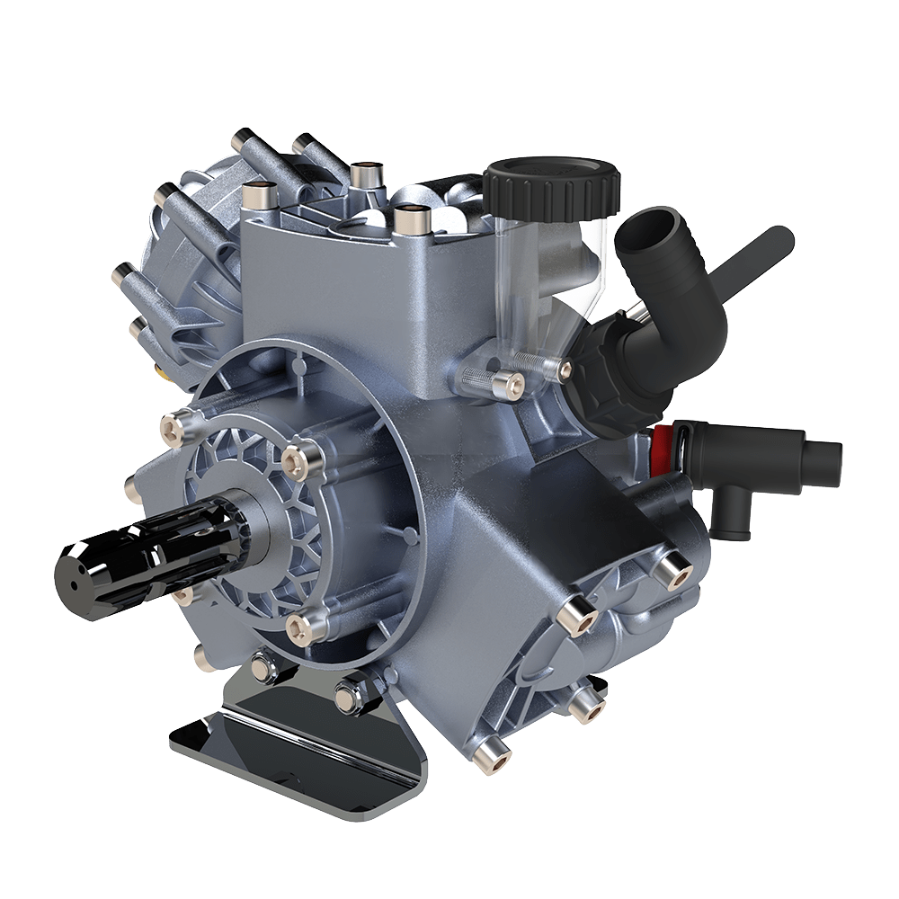 YPF0071 3-Diaphragm Double Milled (PTO) Pump - MALLTURK