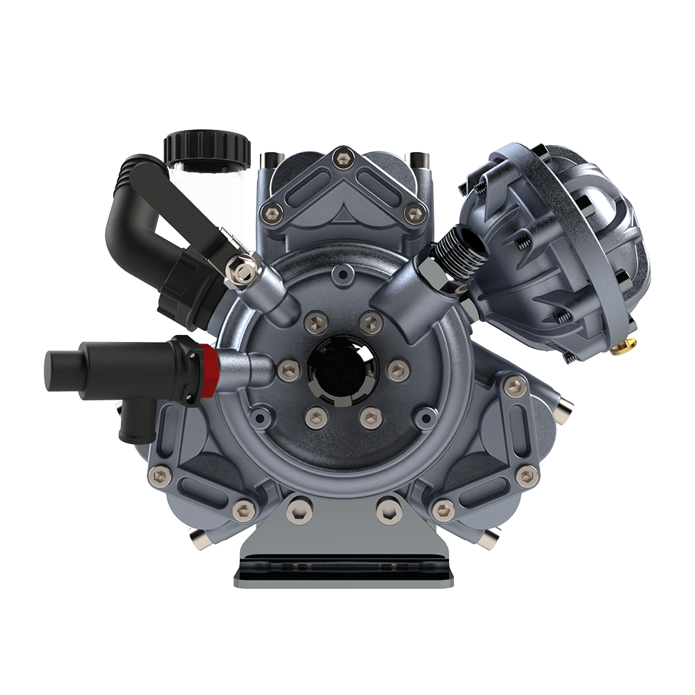 YPF0071 3-Diaphragm Double Milled (PTO) Pump - MALLTURK