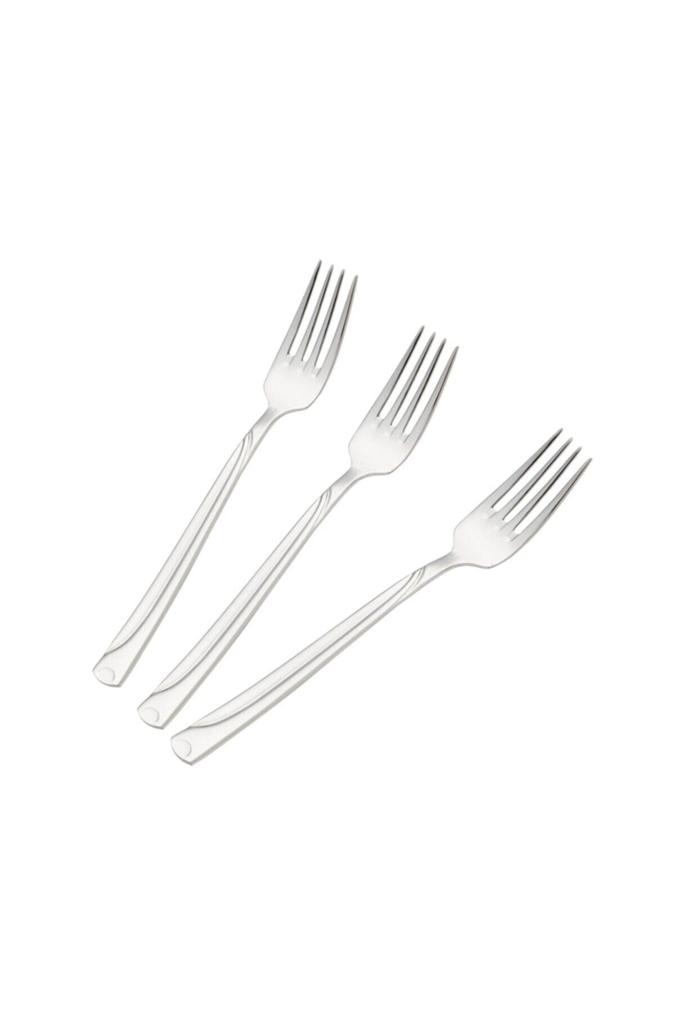 Nehir fiesta Plain 12 Pack tatli Fork Set - MALLTURK