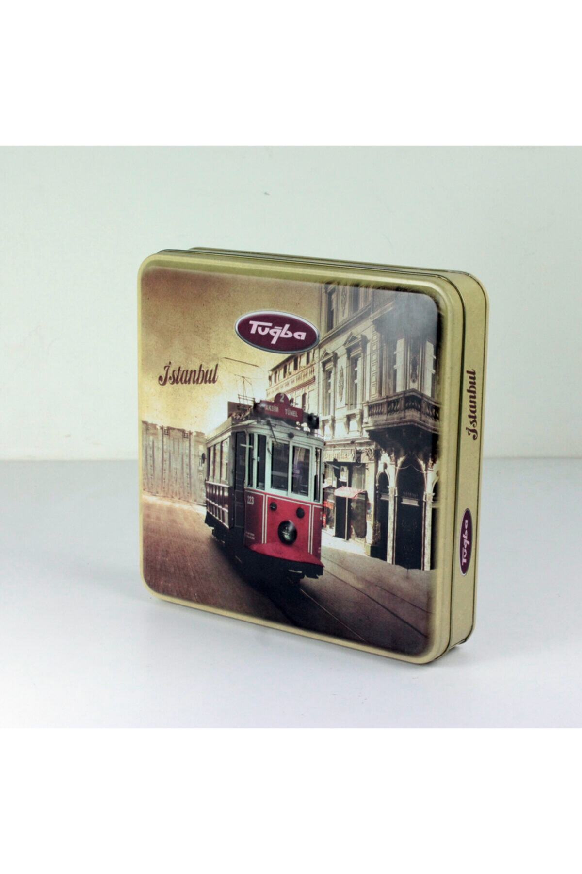 Tugba Kuruyemis tramvayli kutuda antepfistikli Assorted Turkish Delight 500gr - MALLTURK