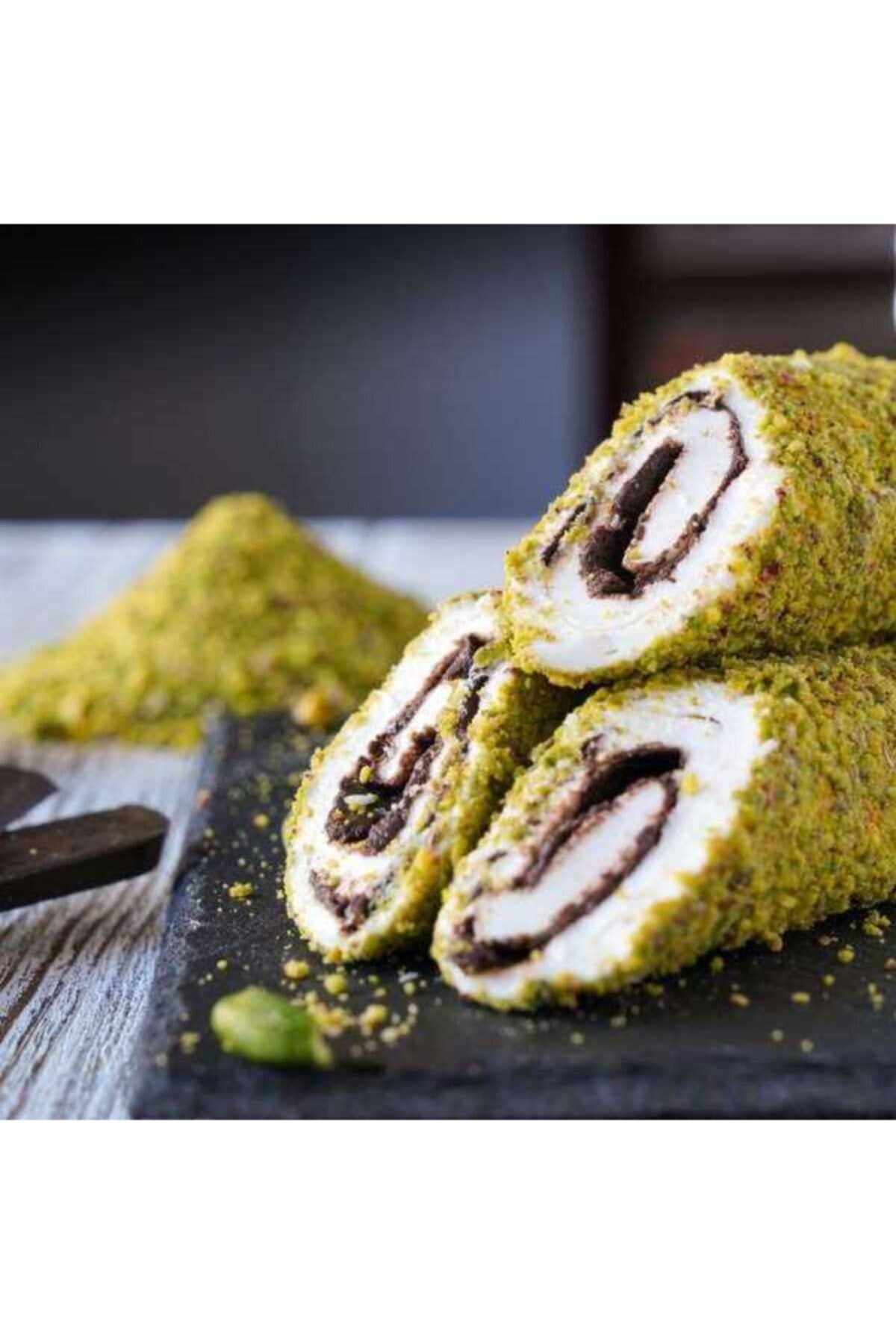 Yeni Ugur Chocolate Rolled Turkish Delight Pistachio 500 g - MALLTURK