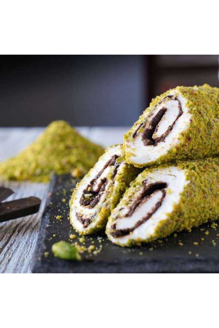 Yeni Ugur Chocolate Rolled Turkish Delight Pistachio 500 g - MALLTURK