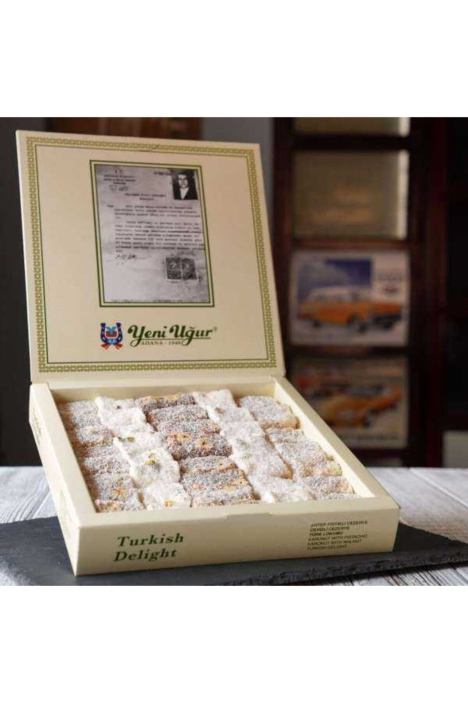 Yeni Ugur Assorted Turkish Delight Sultan Turkish Delight Hazelnut Turkish Delight Cut Carrot Confection 1 kg - MALLTURK