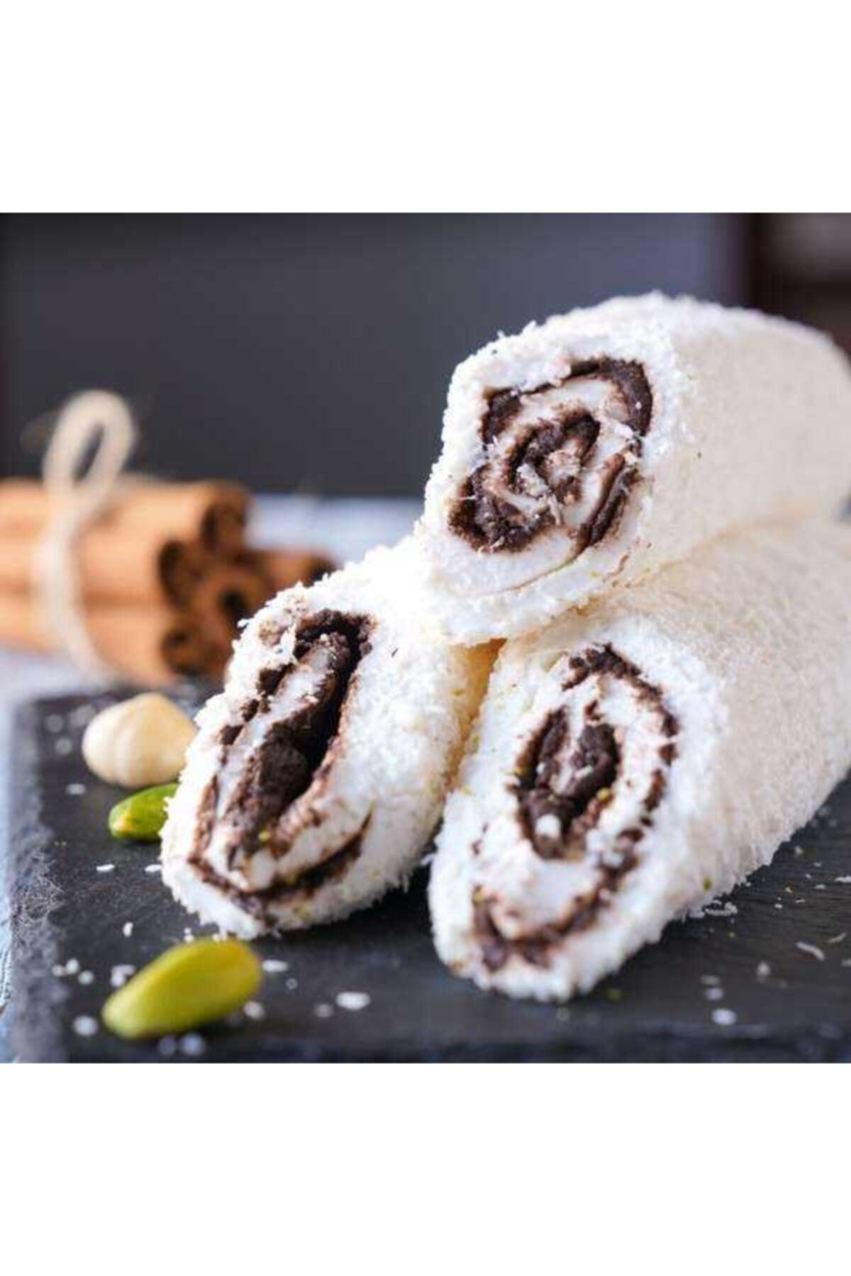 Yeni Ugur Chocolate Rolled Turkish Delight Coconut 500 g - MALLTURK