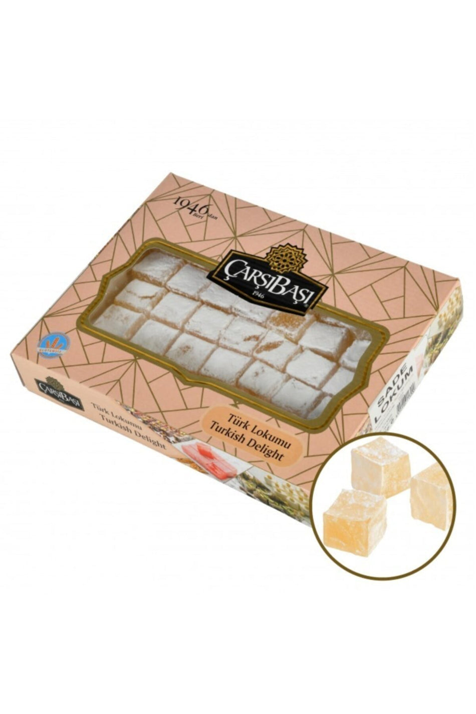 carsibasi Gluten Free Plain Turkish Delight 900 g - MALLTURK