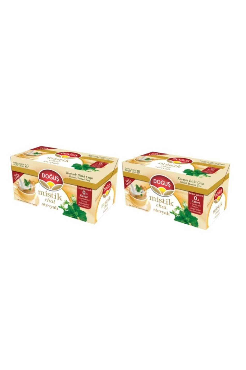 Teh Herbal Dogus Tea Dogus Stevia Mystic Chai, 2 Kotak berisi 20 Kantong Saring