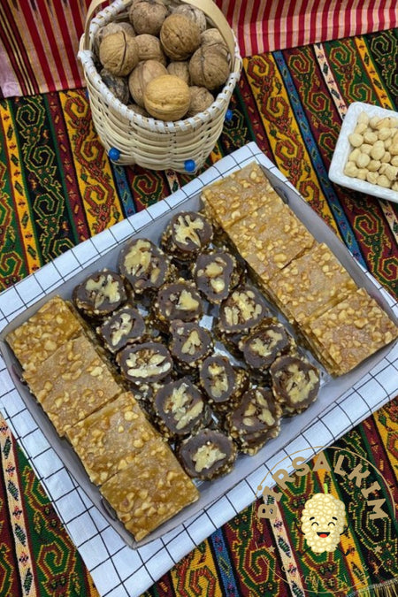 BIrsalkim Fruit Leather kome gumushane ayder paketi 1000 g Fruit Leather Walnut Grape Molasses Confection karisimi - MALLTURK