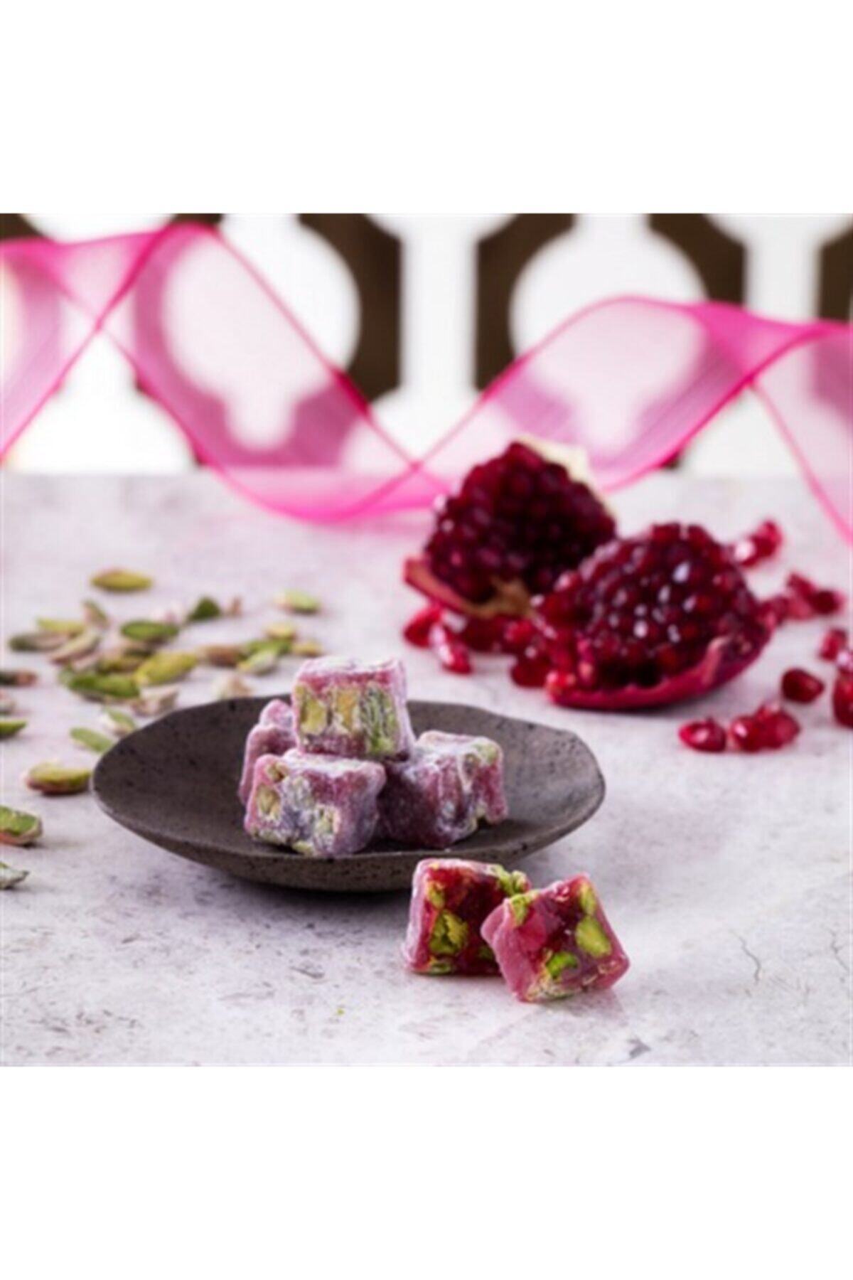 HAFIZ mustafa 1864 Pomegranate Flavored Extra fistik Turkish Delight 1 kg - MALLTURK