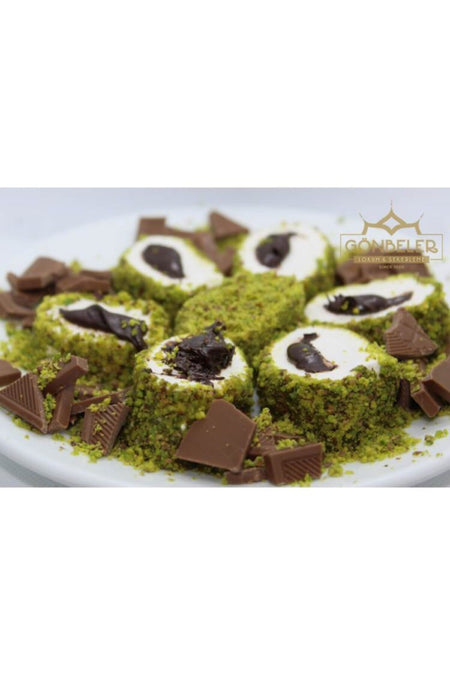 Genel Markalar Afyon Style gonbeler Pistachio Chocolate Turkish Delight 500 g - MALLTURK