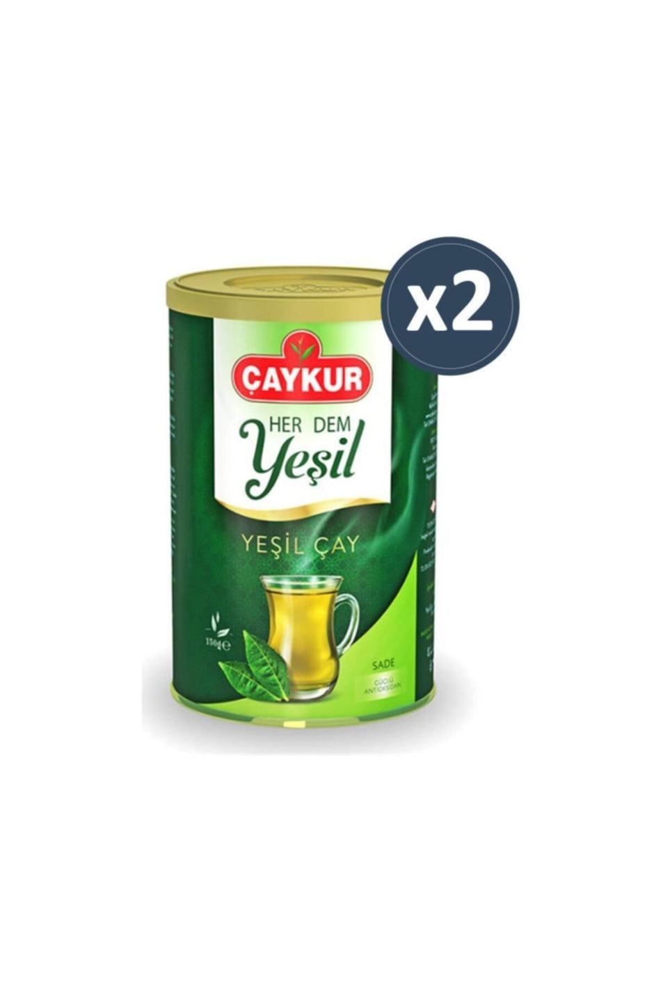 caykur Leaf Green Tea Plain 150 Gr 2 Packs - MALLTURK