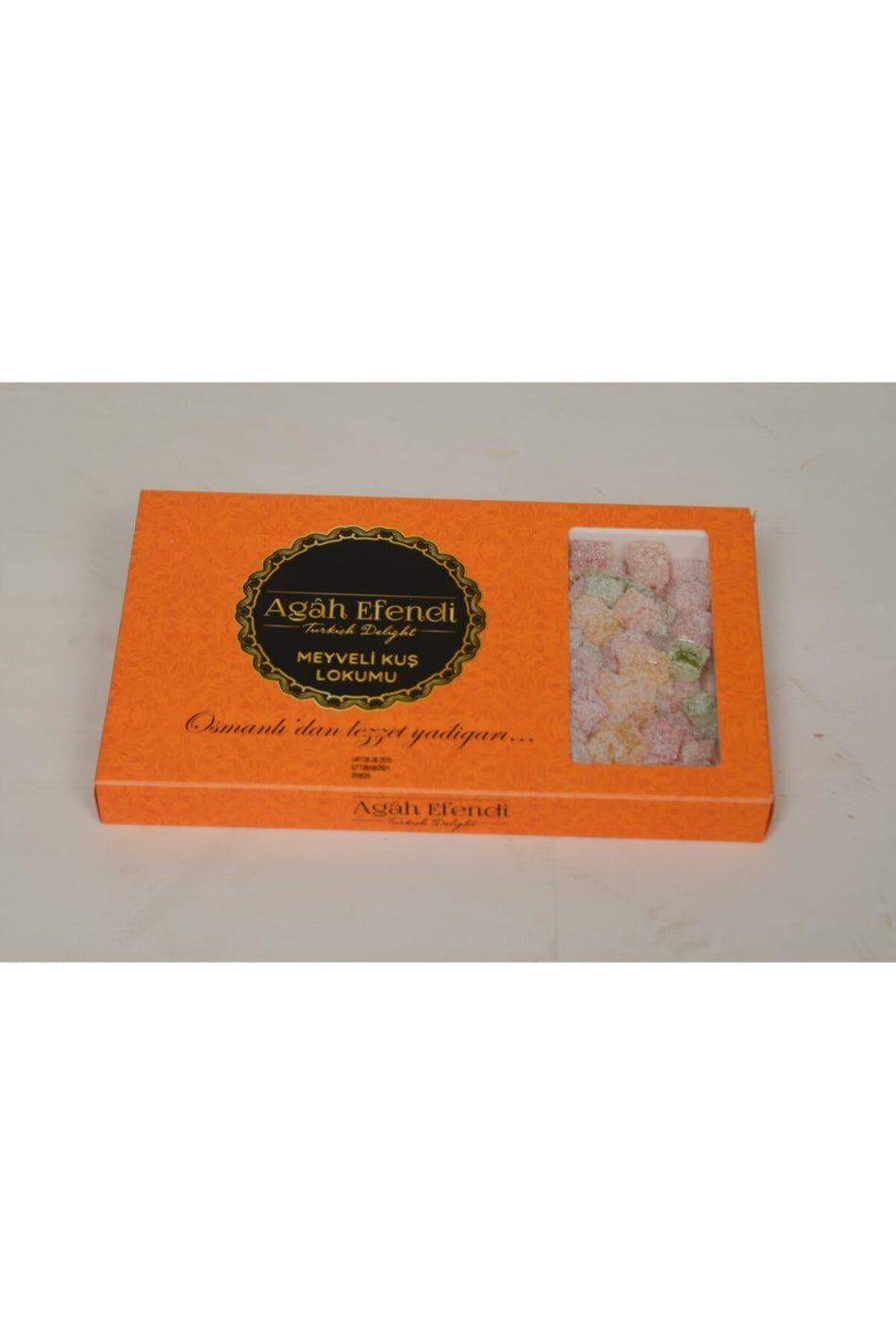 AGAH efendi Fruit Flavored Mini Turkish Delight Powdered Sugar 700 g - MALLTURK