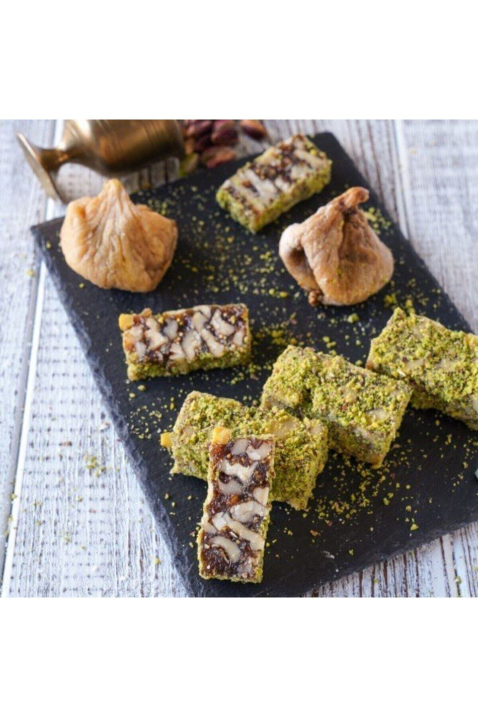 Yeni Ugur incirli oskar Turkish Delight Walnut and Pistachio 500 g - MALLTURK