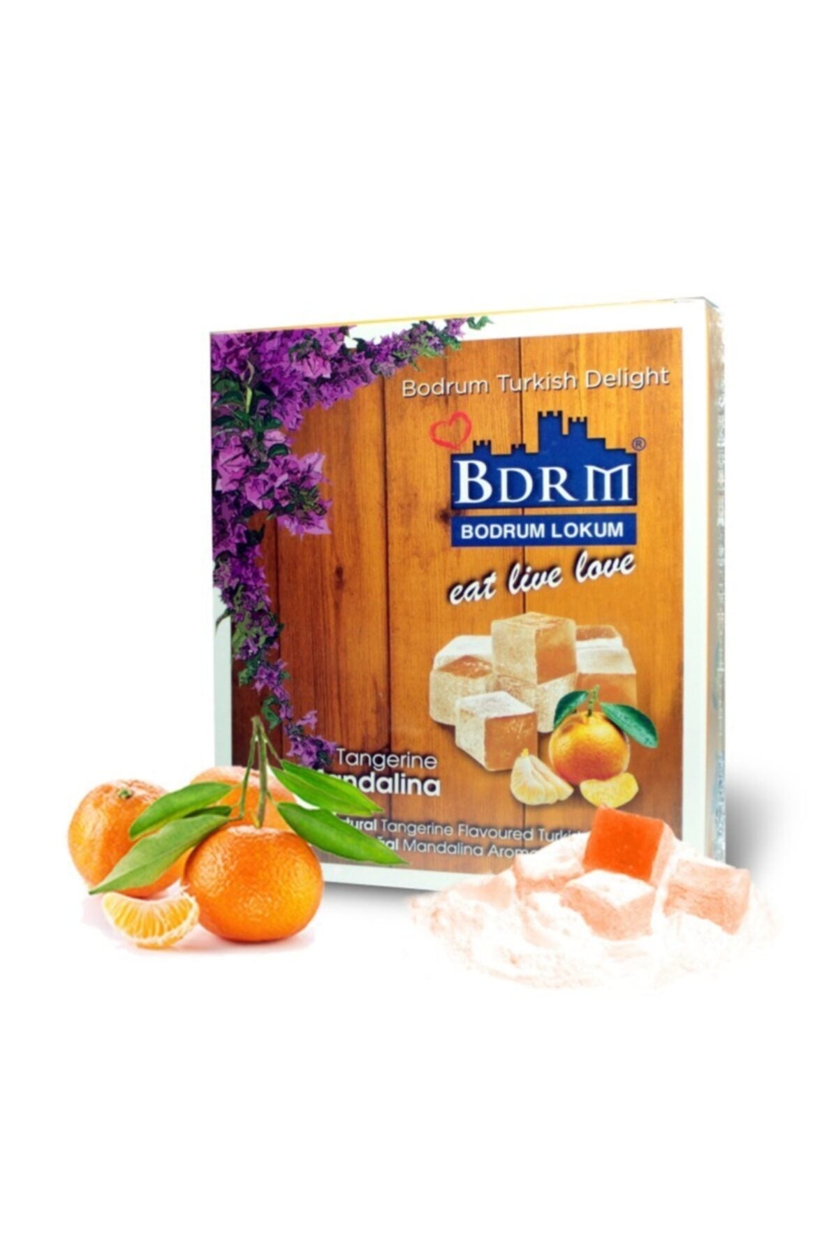 Bodrum Lokum Mandarin Flavored Turkish Delight 250gr - MALLTURK