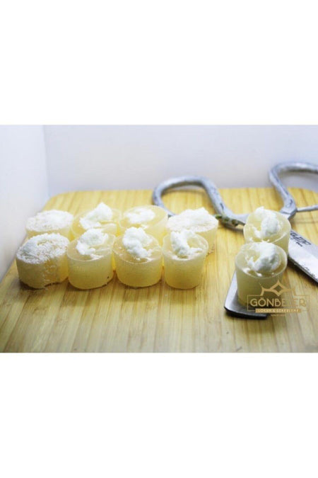 Gonbeler Afyon Style manda Cream Flavored Turkish Delight 500 g - MALLTURK