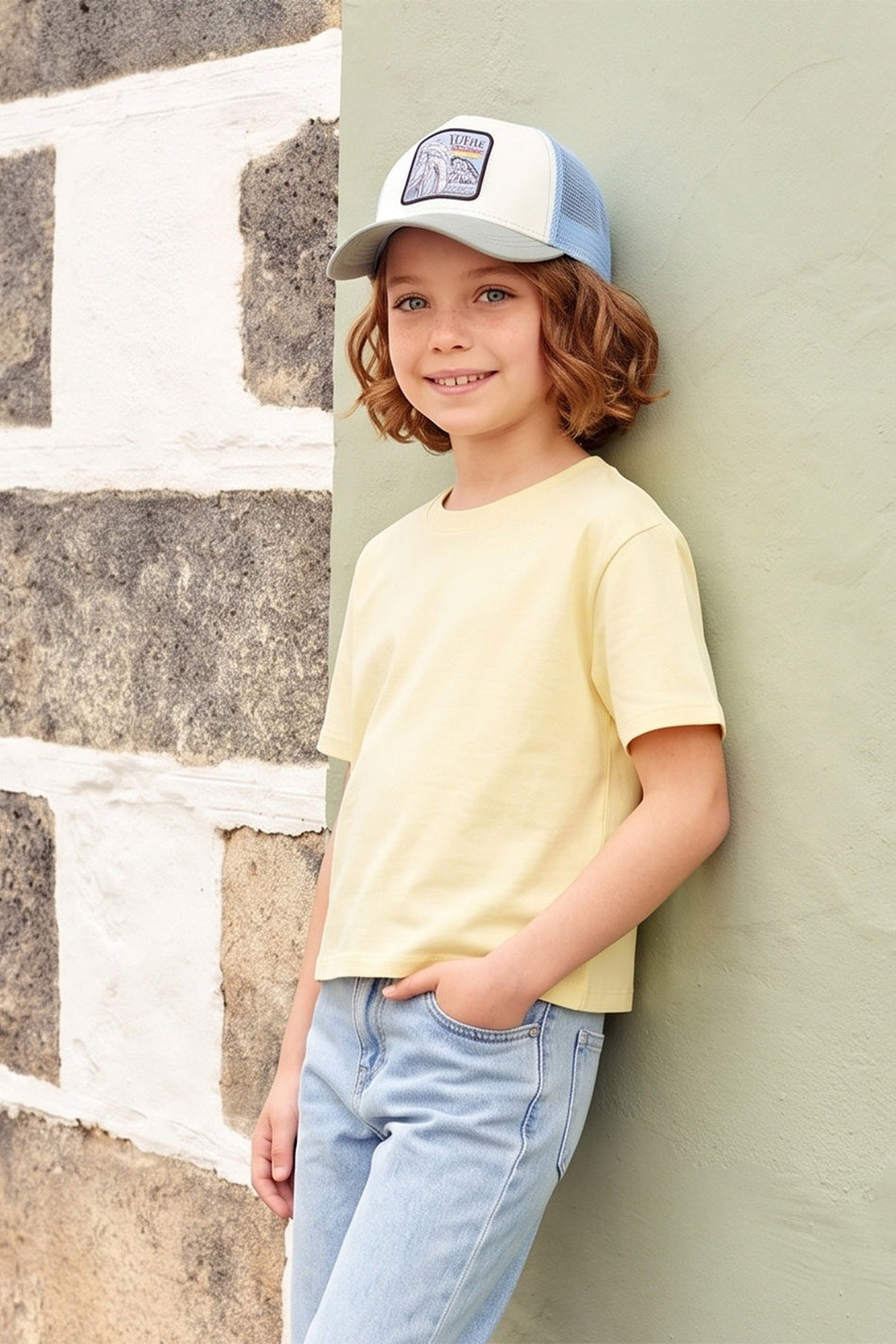 100% Cotton Basic Casual Girls' T-Shirt - MALLTURK