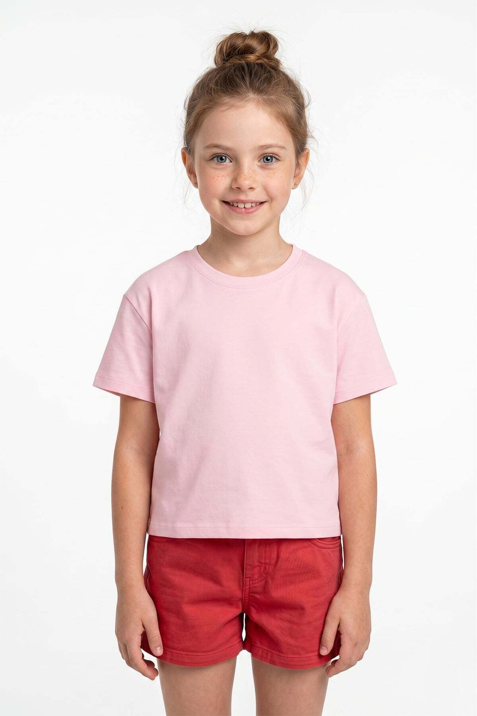 100% Cotton Basic Casual Girls' T-Shirt - MALLTURK