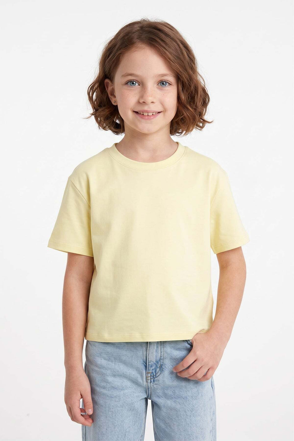100% Cotton Basic Casual Girls' T-Shirt - MALLTURK