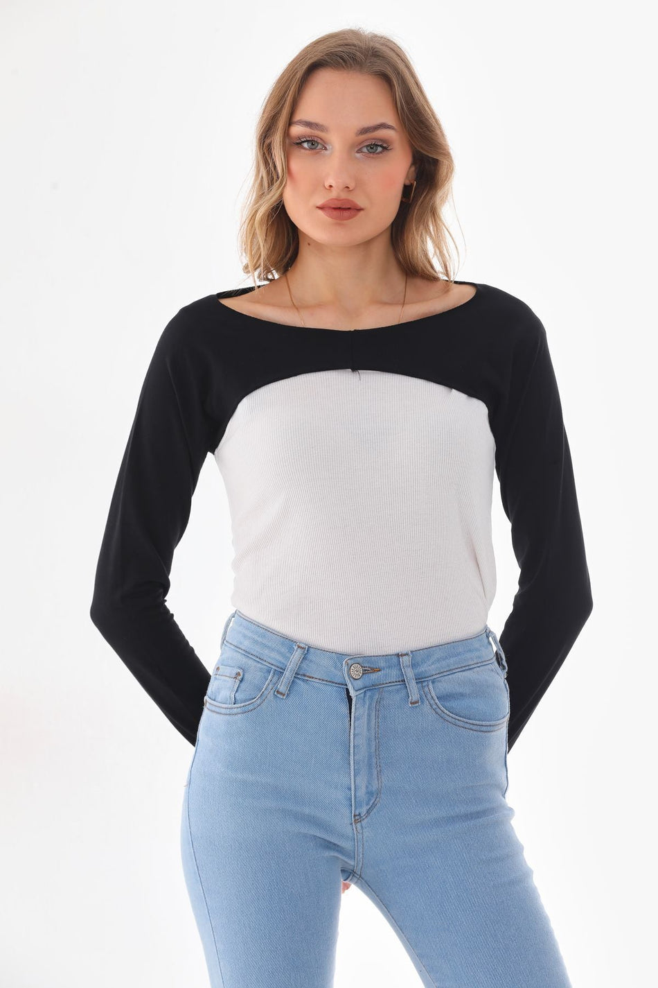 100% COTTON Crop Long Sleeve Neck Collar Hijab Arm Collar Neck Collar - MALLTURK