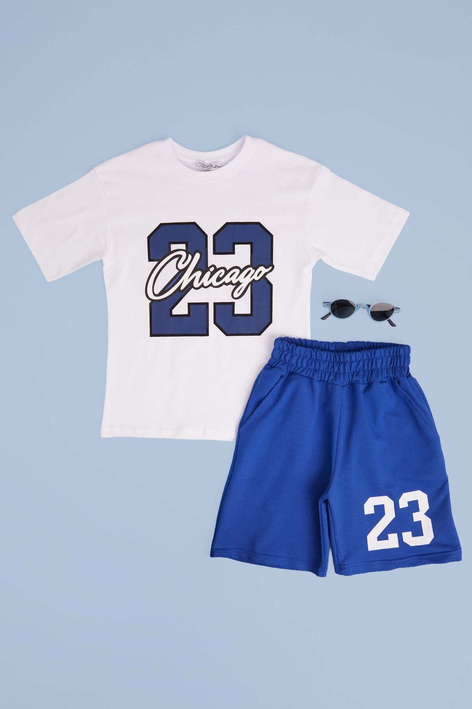 100% Cotton Number and Text Printed Boys' Set - MALLTURK