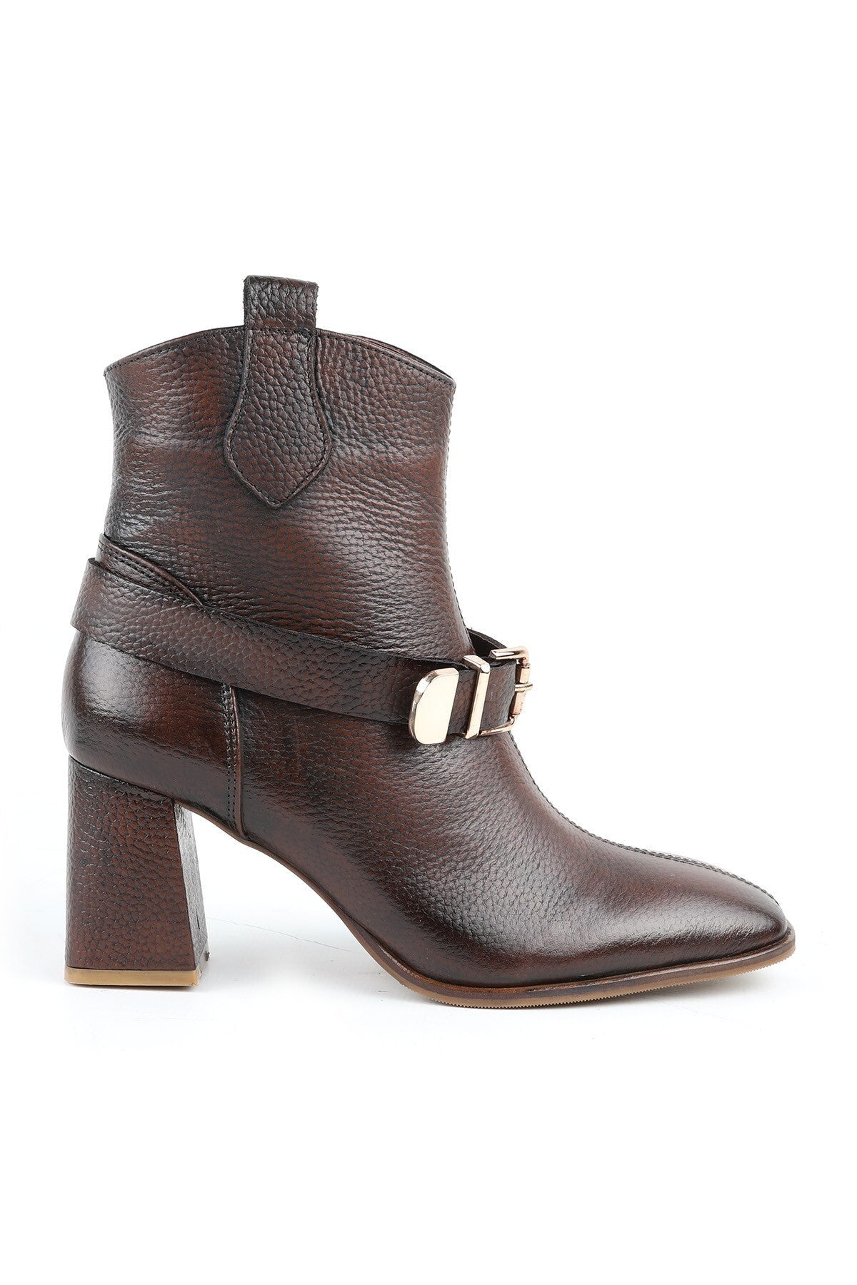 100% Genuine Leather Warm Lining Blunt Toe Western Women's Boots L031.26102854-25K - MALLTURK