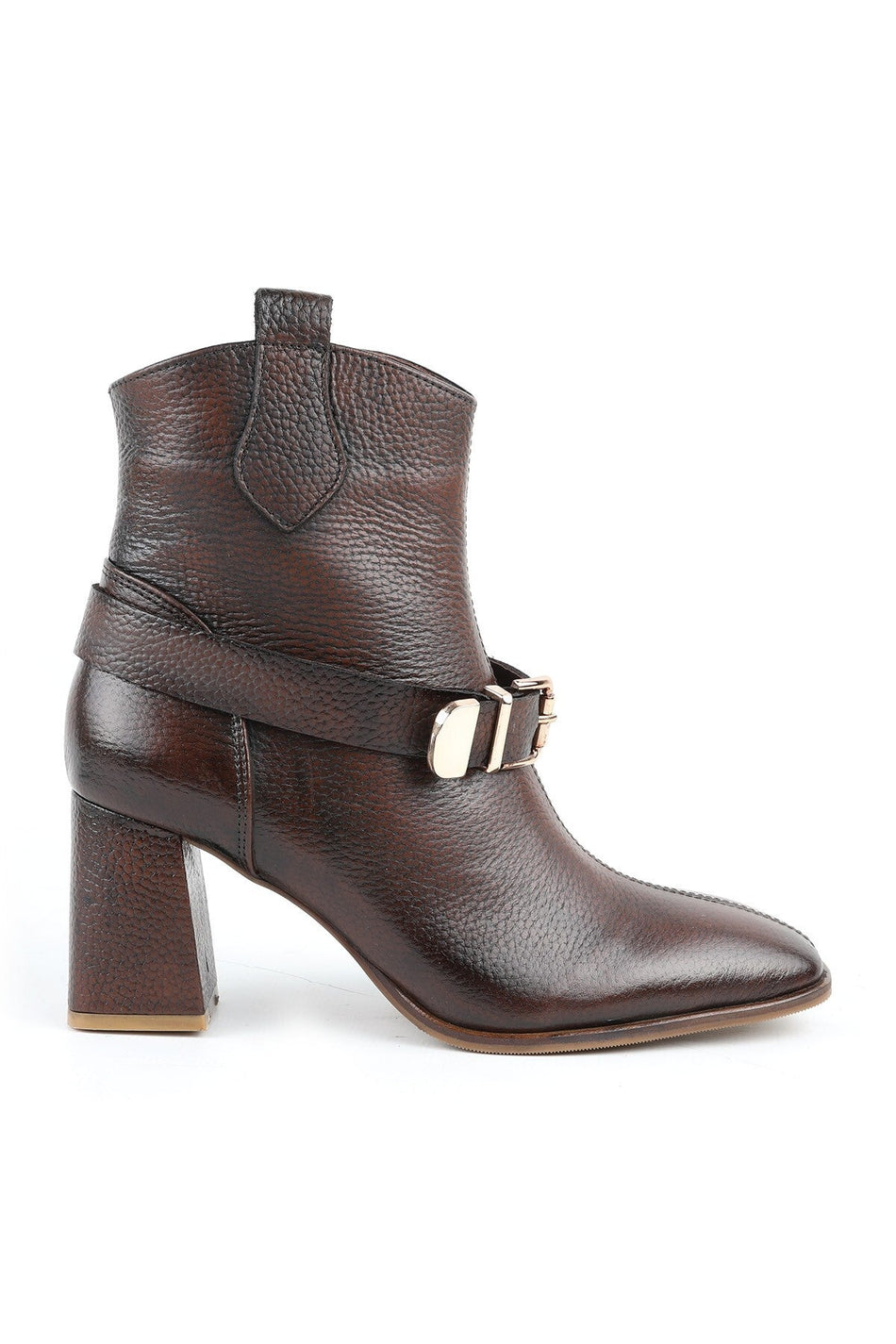 100% Genuine Leather Warm Lining Blunt Toe Western Women's Boots L031.26102854-25K - MALLTURK