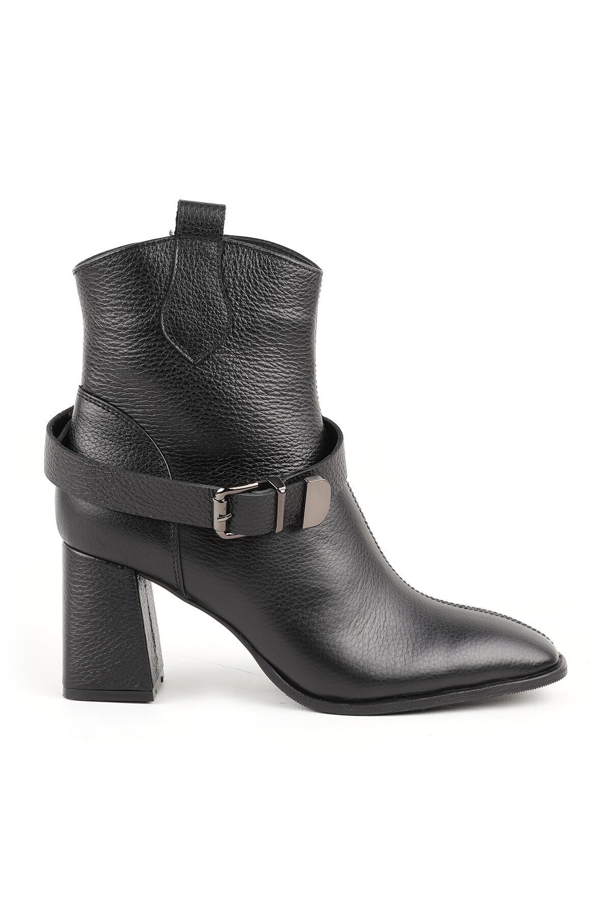 100% Genuine Leather Warm Lining Blunt Toe Western Women's Boots L031.26102854-25K - MALLTURK