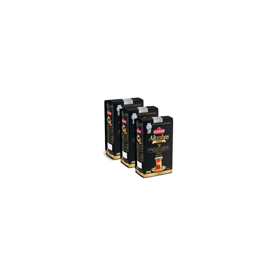 Caykur Altinbas 500 g x 3'lu black tea Turkiye Menseli quality loose leaf tea Aromasi - MALLTURK