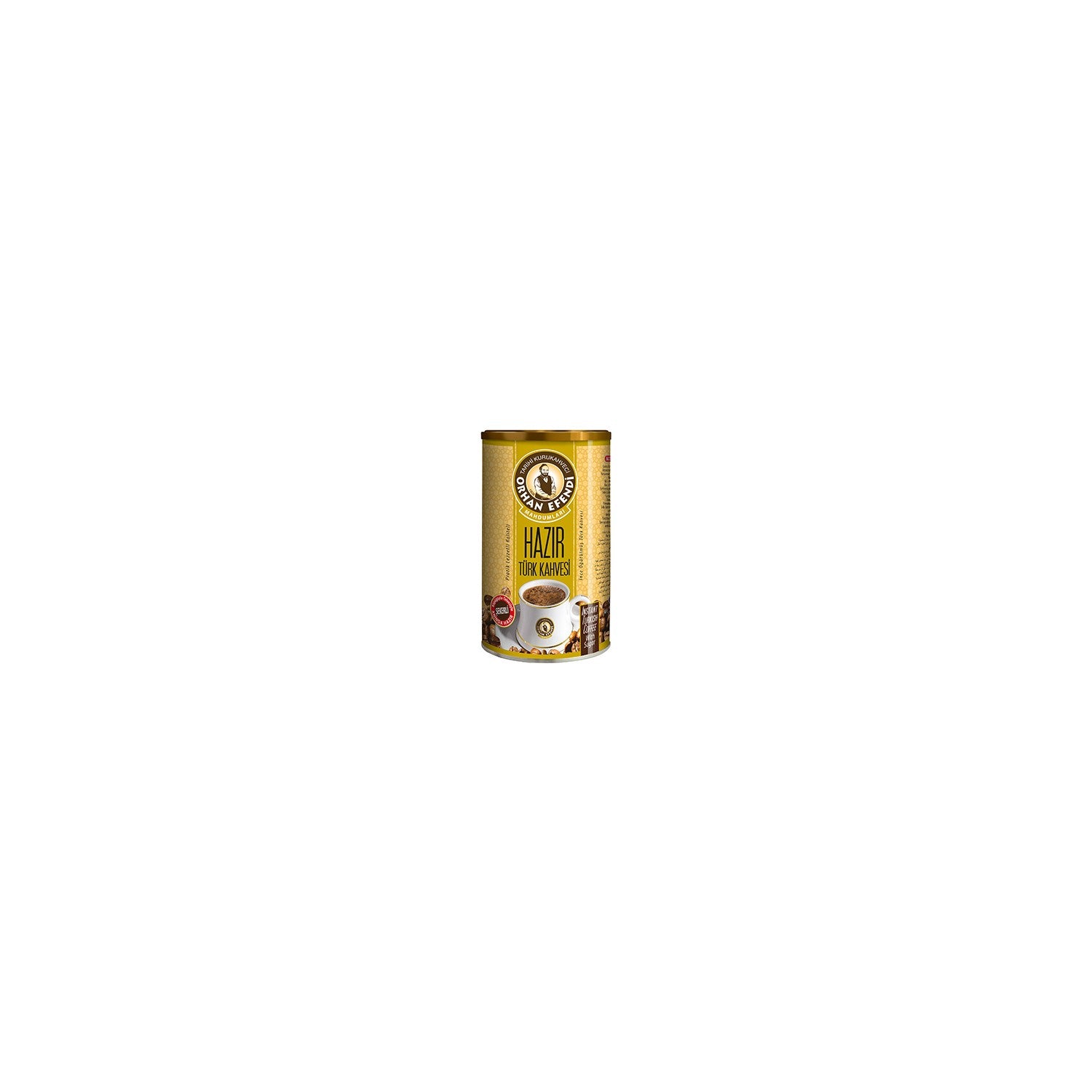 Altincezve Ready-to-Eat Turkish Coffee with Sugar, 500g Tin Can - MALLTURK