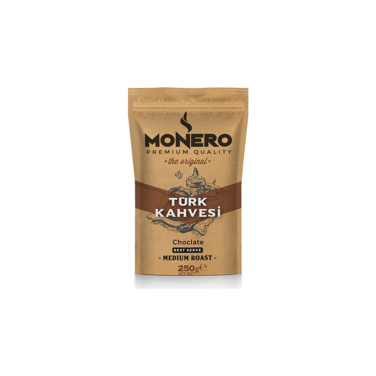 Monero Chocolate Flavored Turkish Coffee 250 gr - MALLTURK