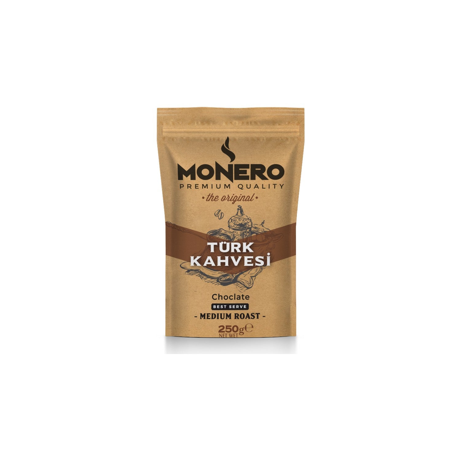 Monero Chocolate Flavored Turkish Coffee 250 gr - MALLTURK