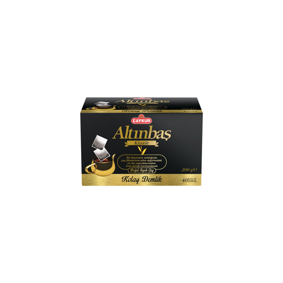 Caykur Altinbas black tea 200 g 40 Demlik bags Kolay Demlik Kalite Turkiye Menseli - MALLTURK