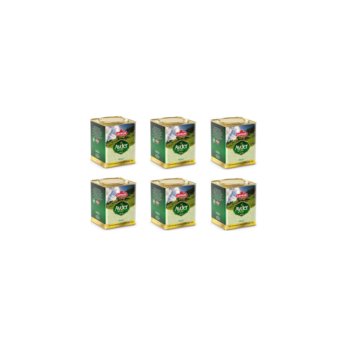 Caykur Ayder tea 100 X 6= 600 g black tea - MALLTURK