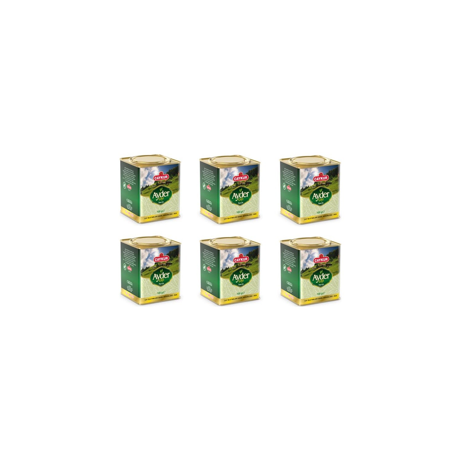 Caykur Ayder tea 100 X 6= 600 g black tea - MALLTURK