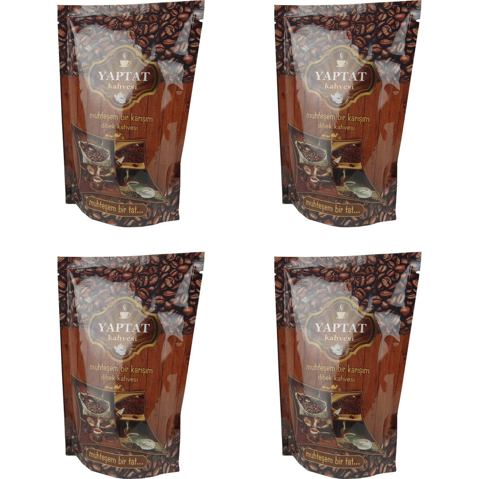 Yaptat Adiyaman Turkish Coffee - 200g - Pack of 4 - Pure Coffee - MALLTURK