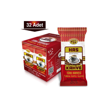 HasTurk Coffee 32-Pack 224g Single Serving Delicious Coffee of Brazilian Origin - MALLTURK