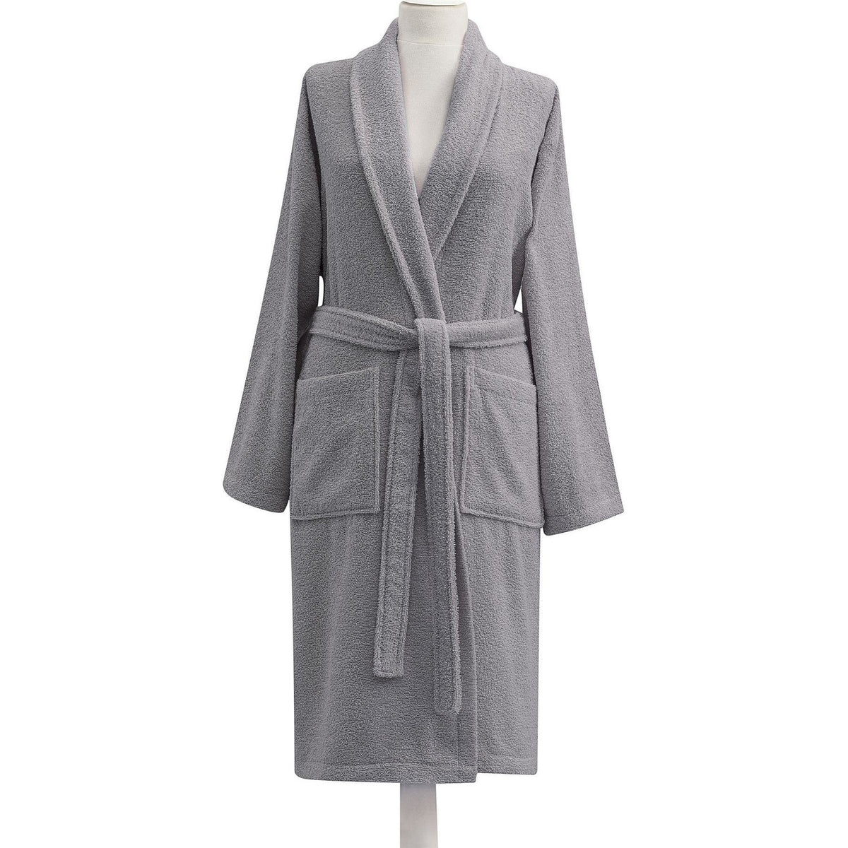 Tac Cotton Shawl Collar Bathrobe L/XL Anthracite - MALLTURK