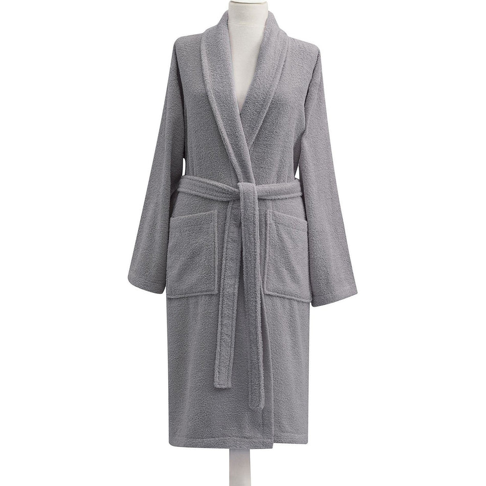 Tac Cotton Shawl Collar Bathrobe L/XL Anthracite - MALLTURK