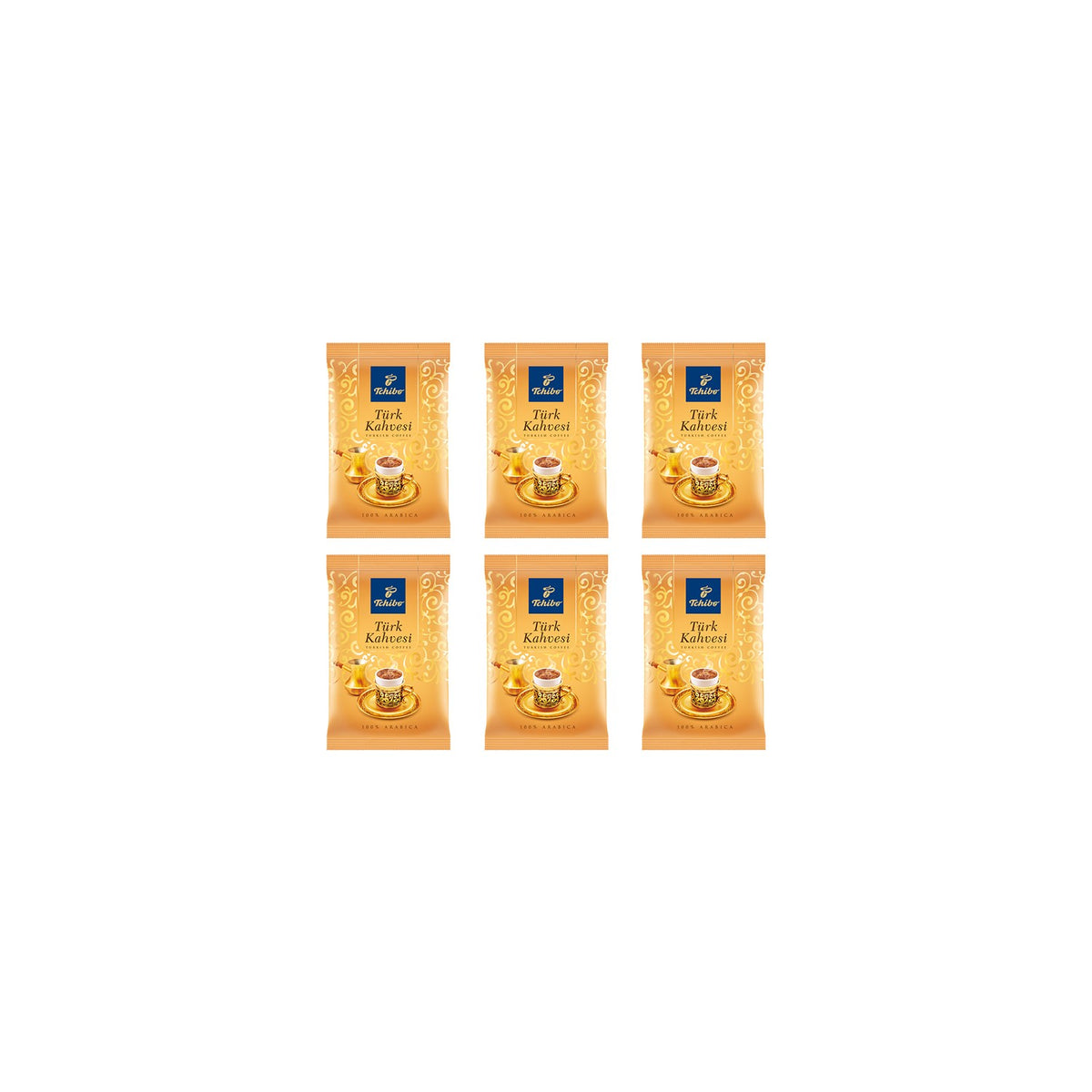 Tchibo 100 gr Turkish Coffee (Pack of 6) - MALLTURK