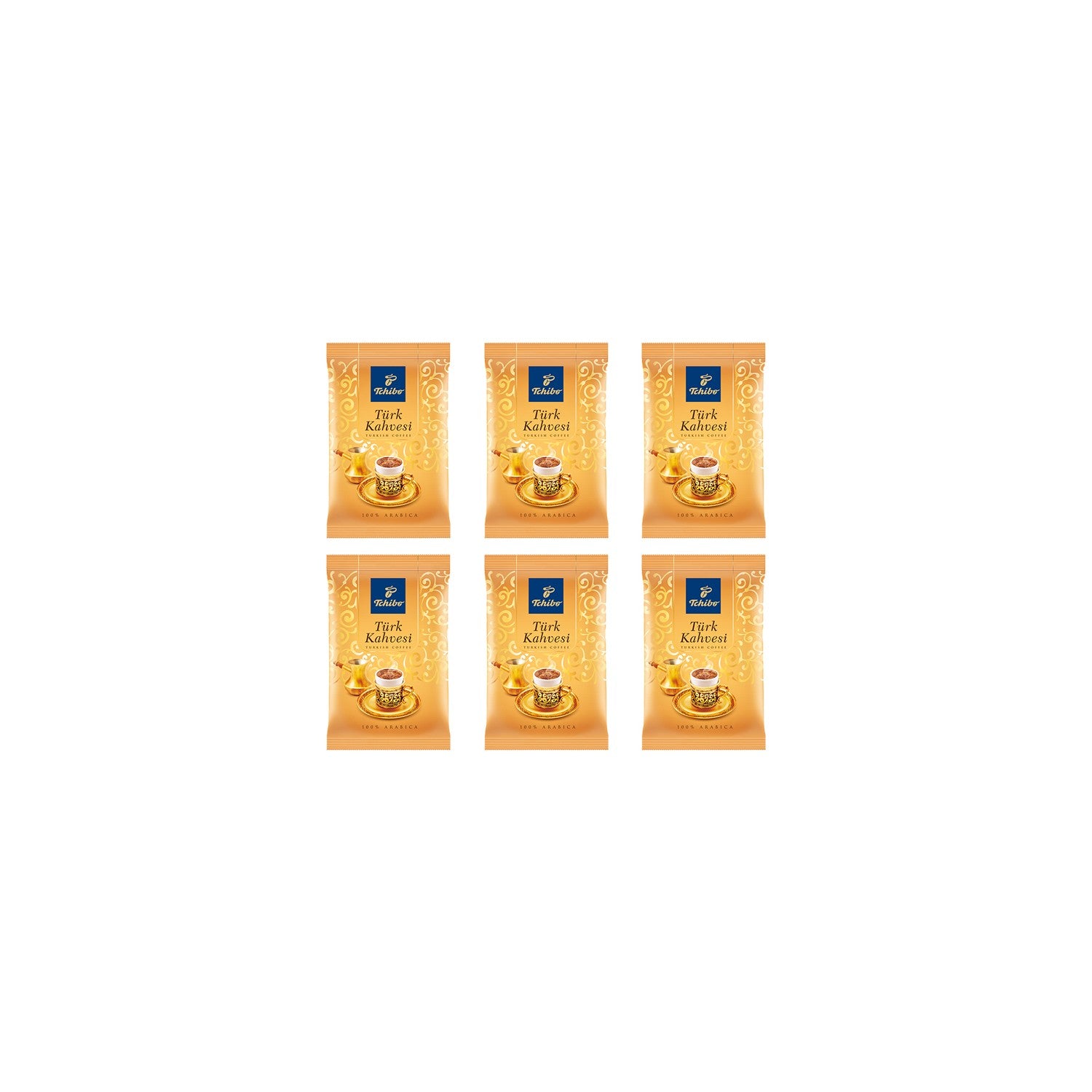 Tchibo 100 gr Turkish Coffee (Pack of 6) - MALLTURK