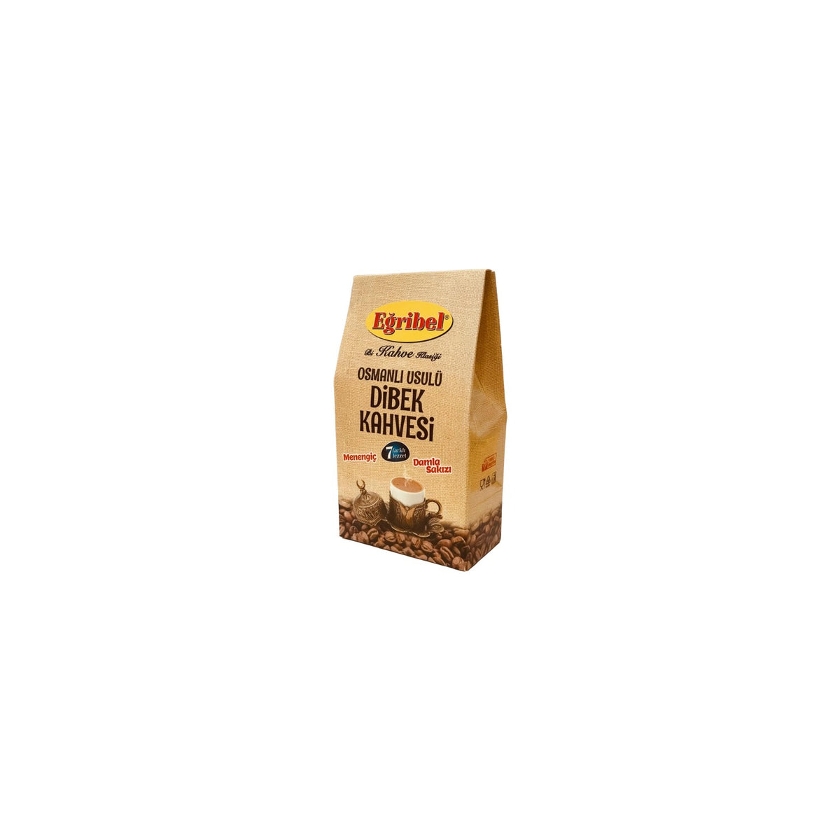 Egribel Coffee Ottoman Style Mortar-Ground Coffee, 7 Different Flavors, menengic (Pistacia terebinthus) and Mastic Gum, 150 gr - MALLTURK