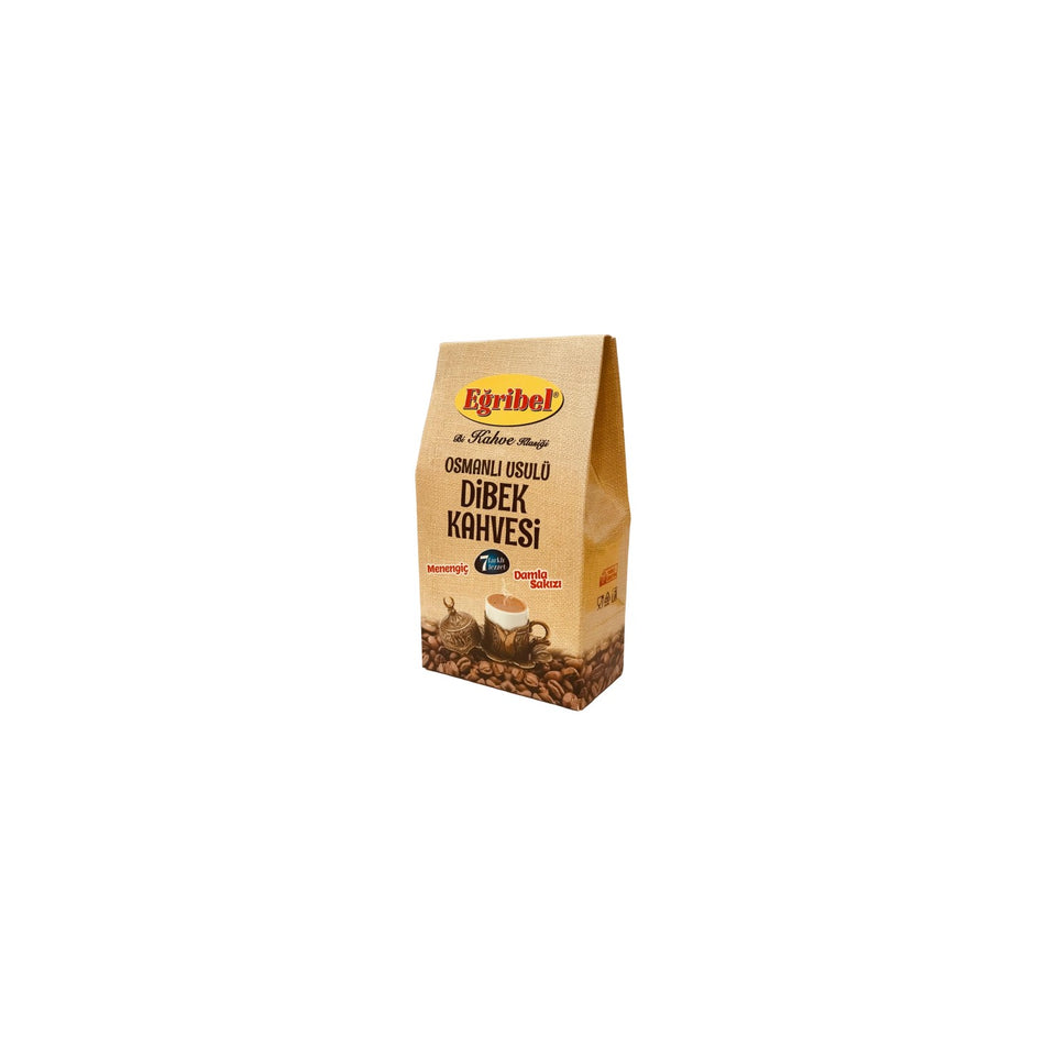 Egribel Coffee Ottoman Style Mortar-Ground Coffee, 7 Different Flavors, menengic (Pistacia terebinthus) and Mastic Gum, 150 gr - MALLTURK