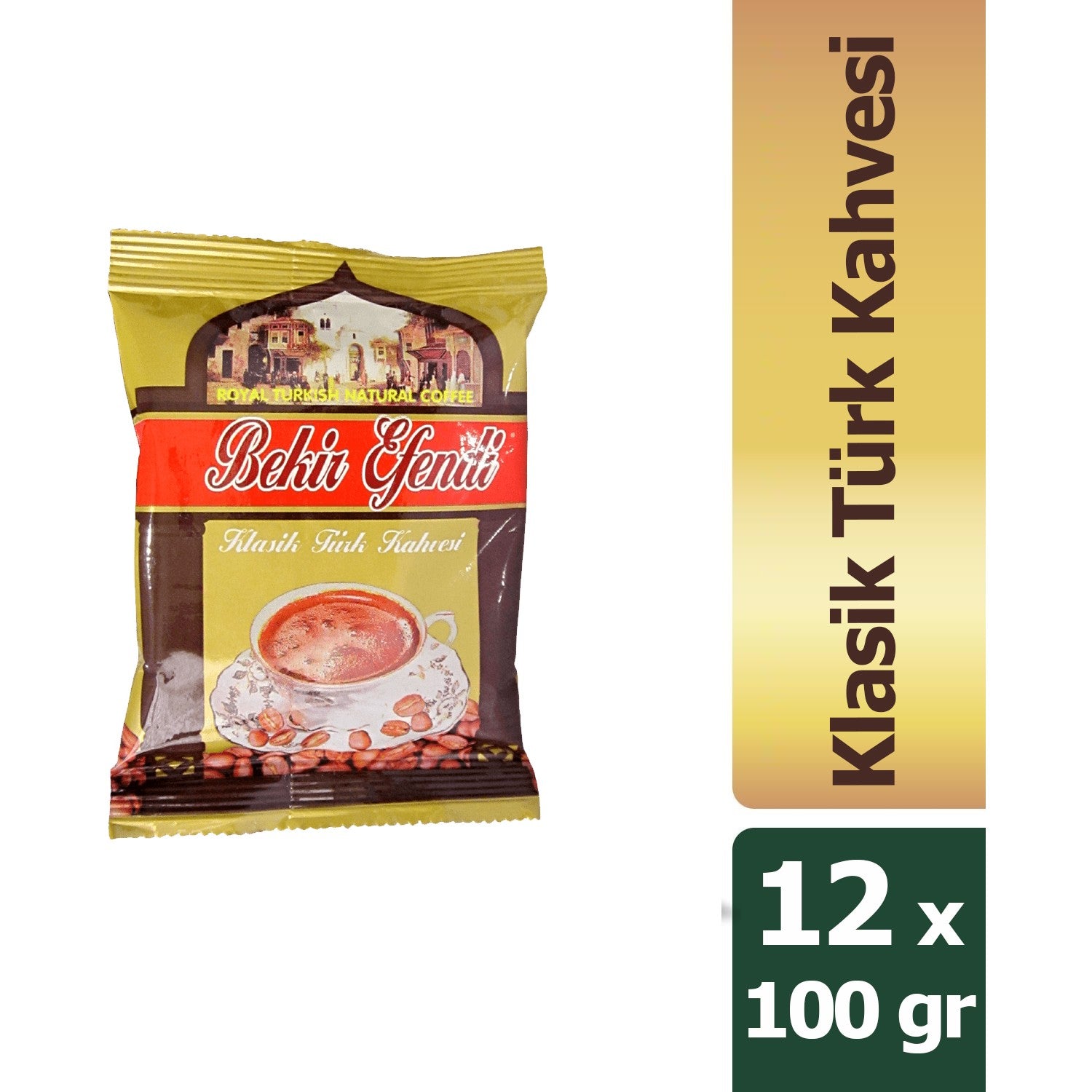 Bekir Efendi Classic Turkish Coffee 100 gr x 12 packs - MALLTURK