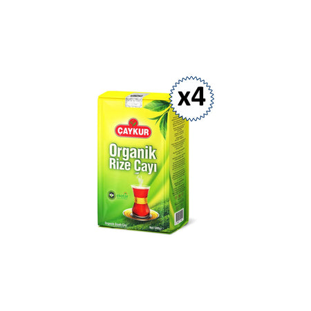 Caykur Organik Rize tea 500 g 4'lu pack Yuksek Kalite and Aromatik black tea - MALLTURK