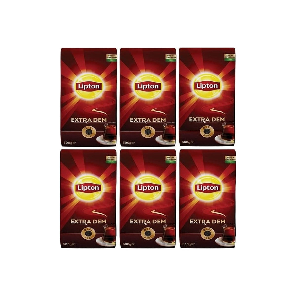 Lipton Extra Dem black tea 500 g 6-pack quality loose leaf tea Turkiye Menseli - MALLTURK
