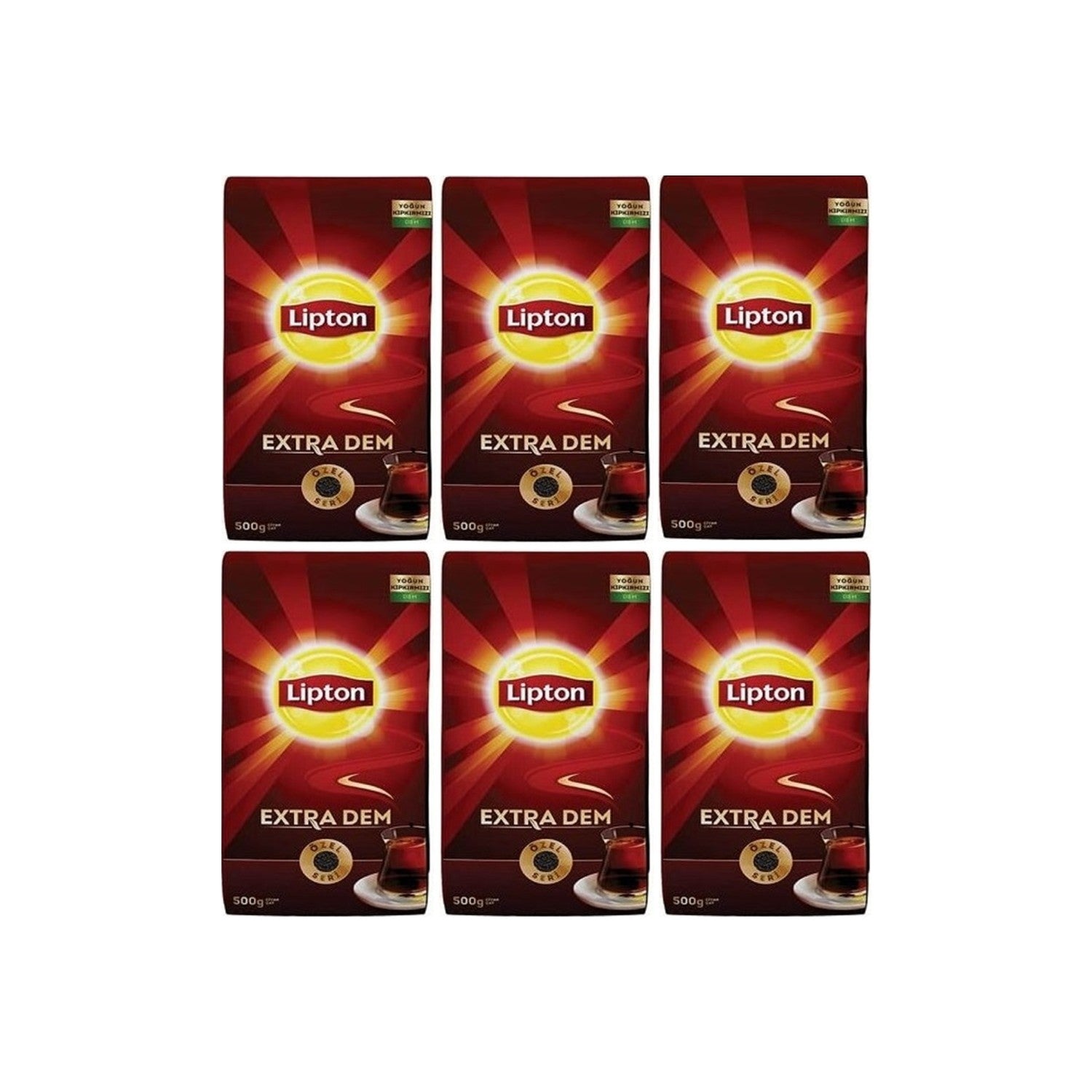 Lipton Extra Dem black tea 500 g 6-pack quality loose leaf tea Turkiye Menseli - MALLTURK