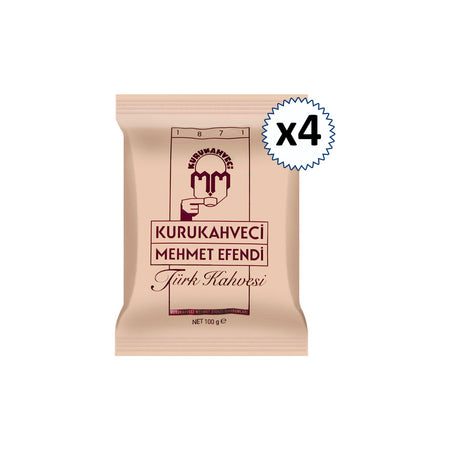 Kurukahveci Mehmet Efendi Turkish Coffee 100 gr x 4 pack - MALLTURK