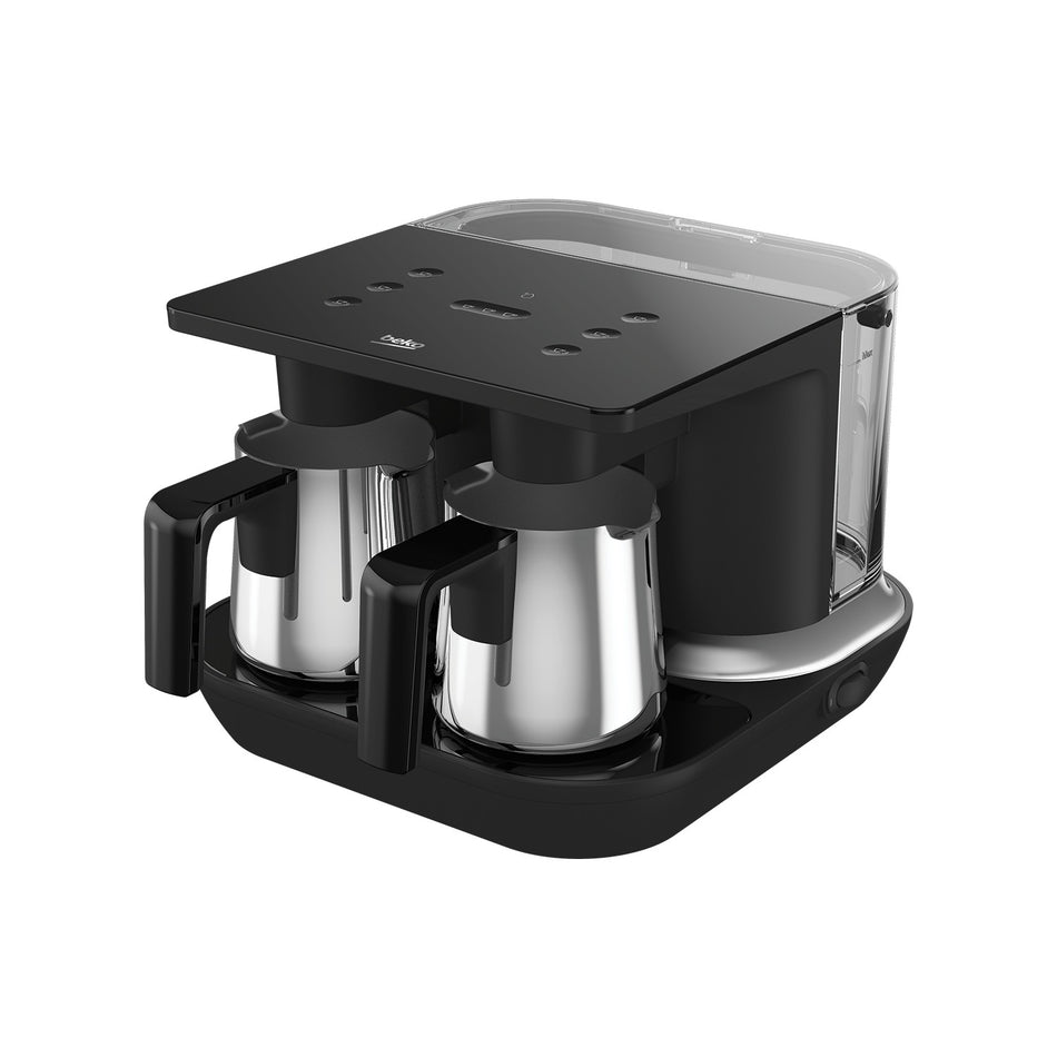 Beko TKM 8961 S Keyf Dual Turkish Coffee Maker with Steel Pots, Black - MALLTURK