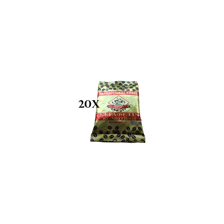 Haci serafettin Gumulcine Turkish Coffee, 20 Pieces - MALLTURK