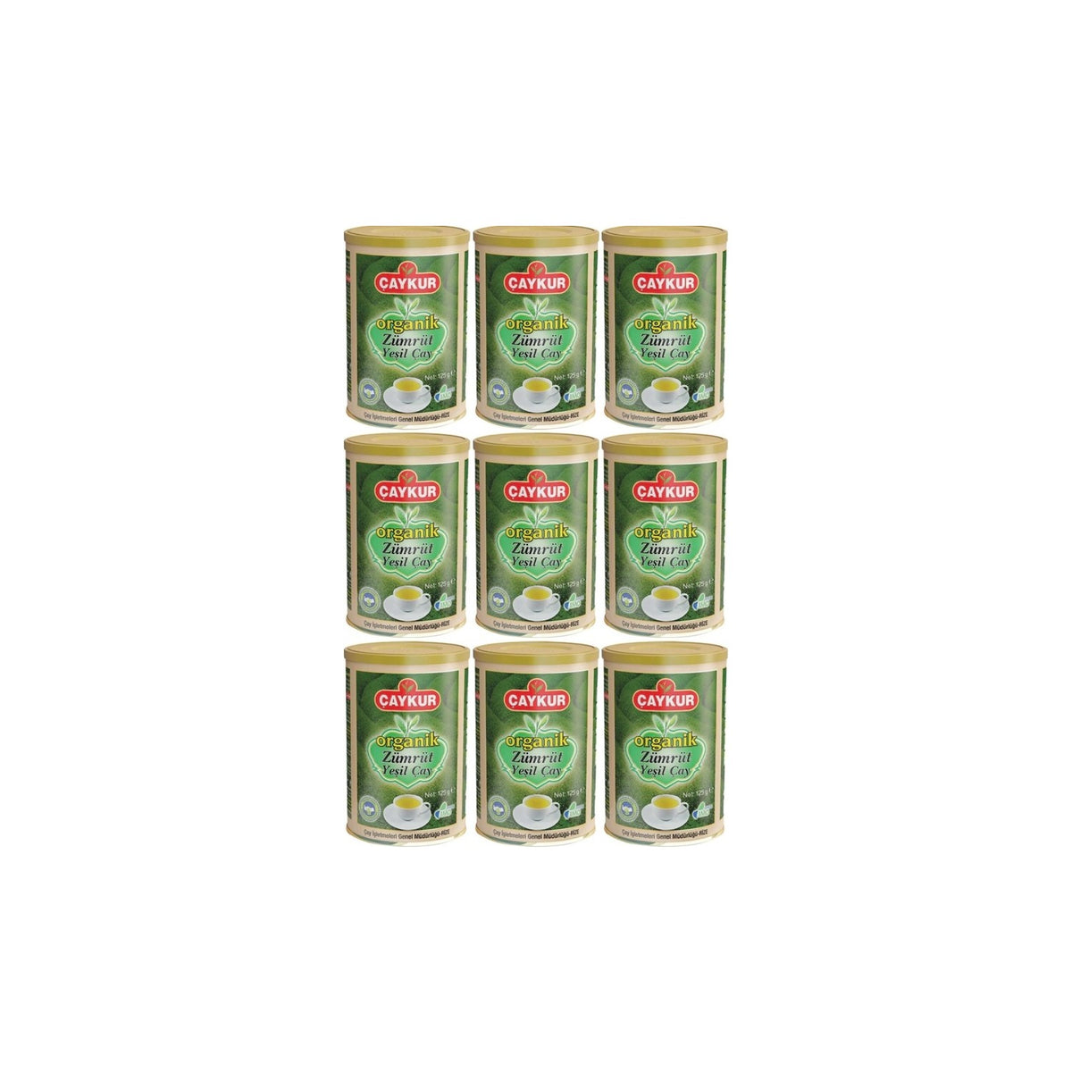 Caykur Organik tea Zumrut green tea 125 Gram x 9 pieces 1 case - MALLTURK