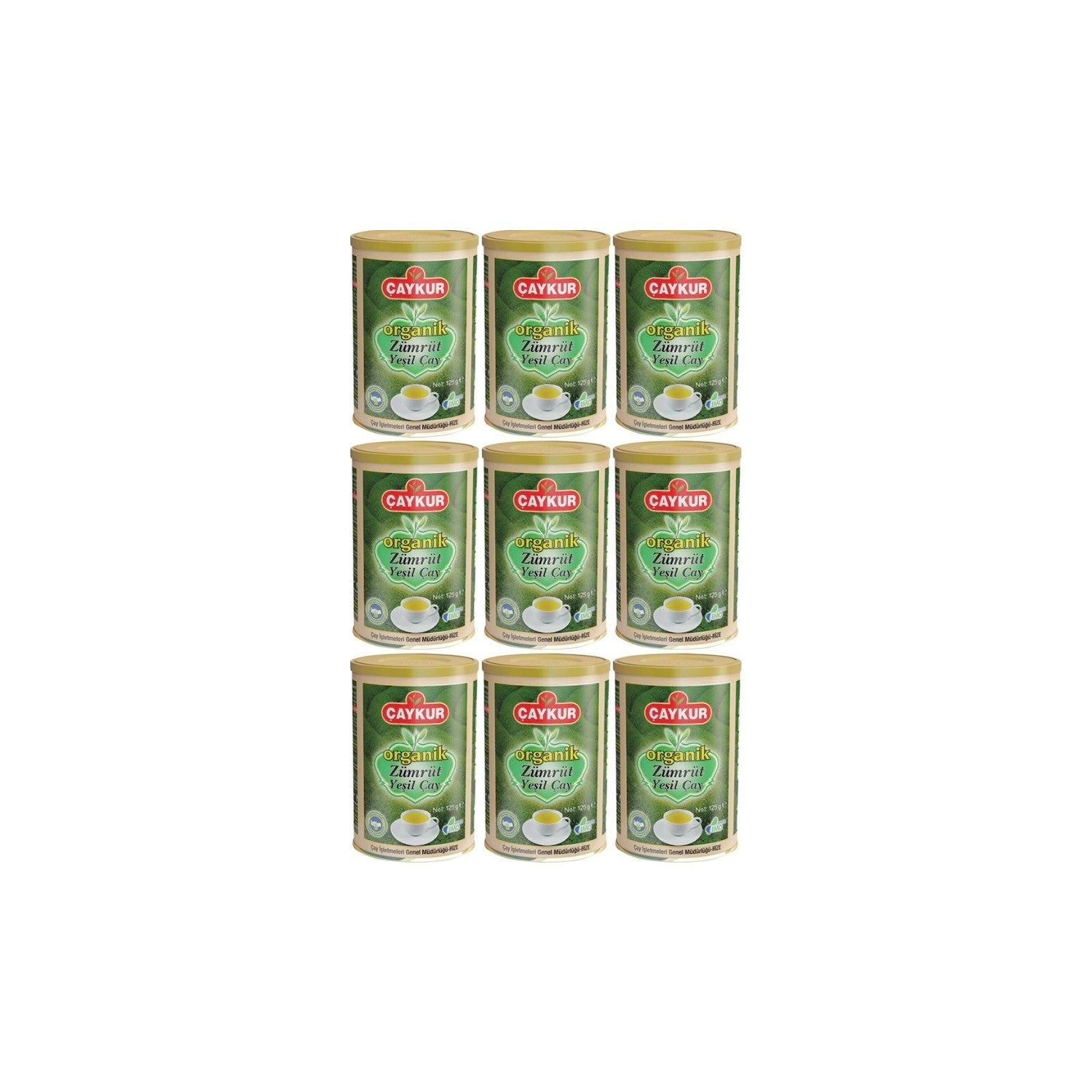 Caykur Organik tea Zumrut green tea 125 Gram x 9 pieces 1 case - MALLTURK